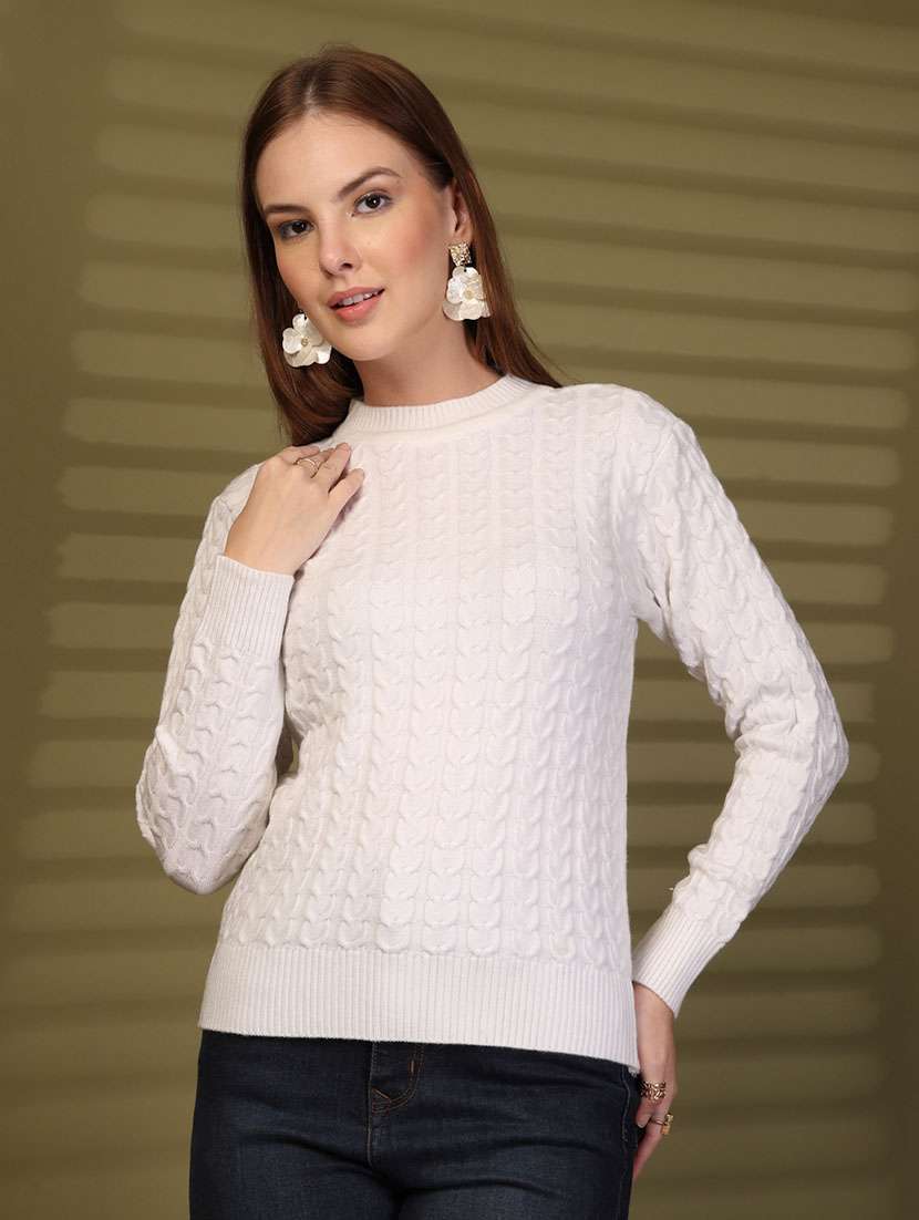 women self designed long sleeve pullover - 22088600 - Standard Image - 2