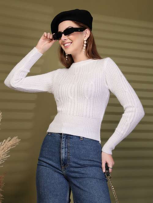 women self designed long sleeve pullover - 22088606 -  Standard Image - 0
