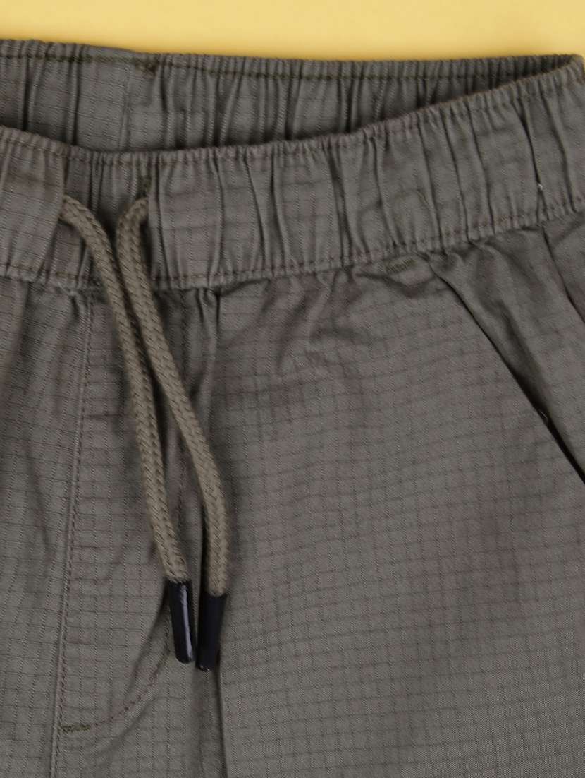 boys checkered mid rise regular fit jogger - 22088793 -  Standard Image - 2