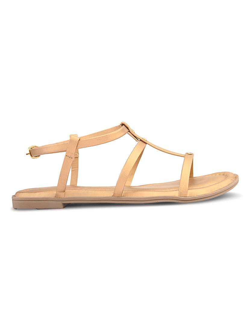 women solid ankle strap flat sandal - 22088985 - Standard Image - 2