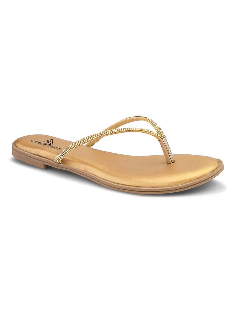women embellished toe separator flat sandal - 22088987 - Standard Image - 2