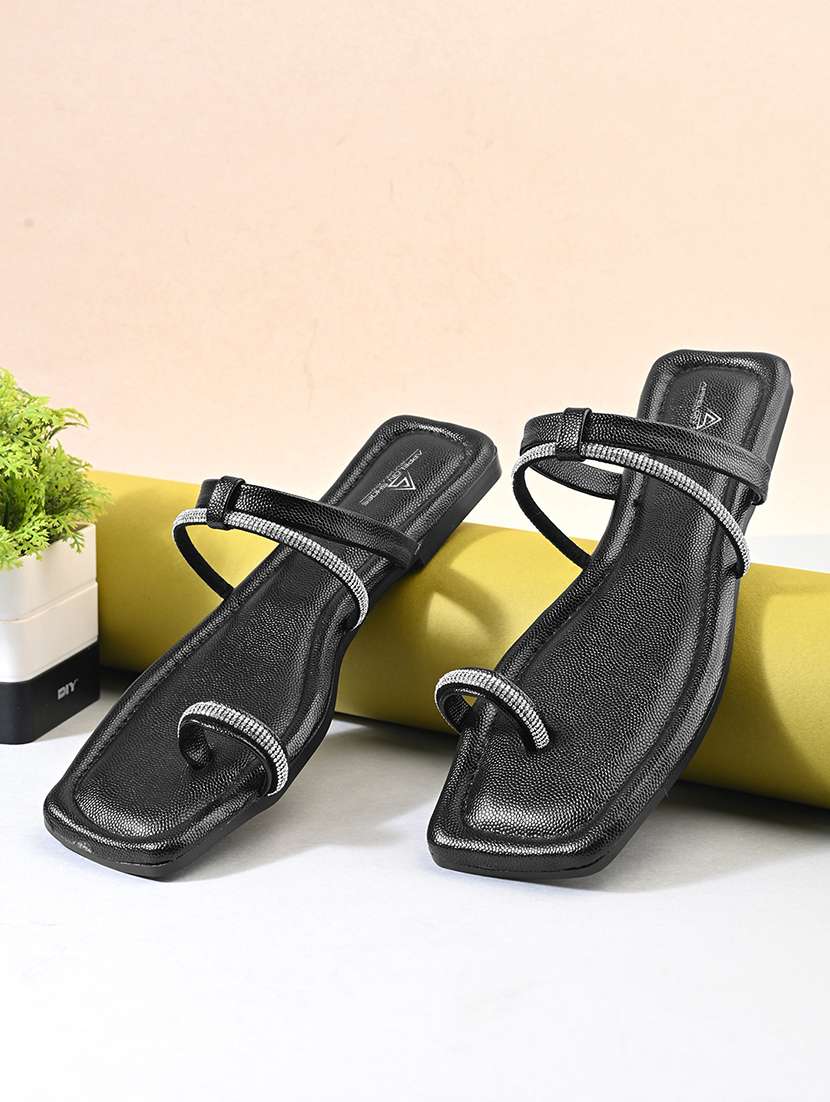 women embellished one toe flat sandal - 22088990 -  Zoom Image - 0