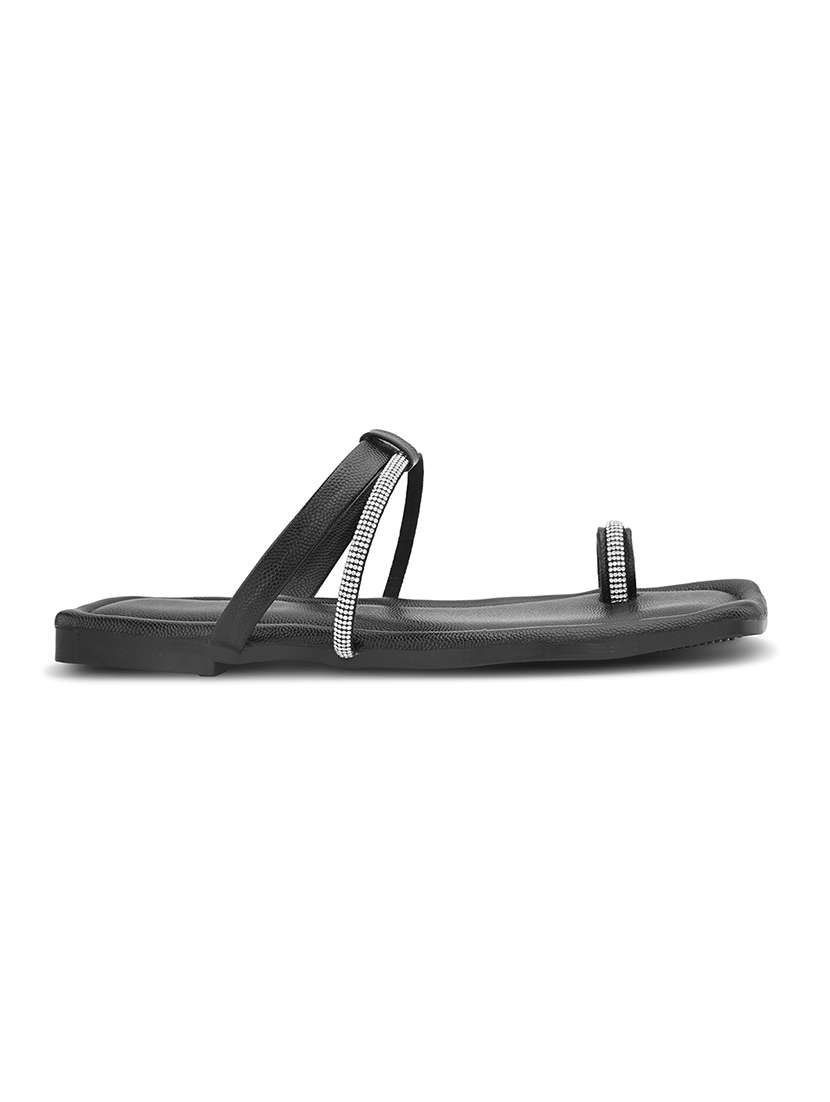 women embellished one toe flat sandal - 22088990 - Standard Image - 2