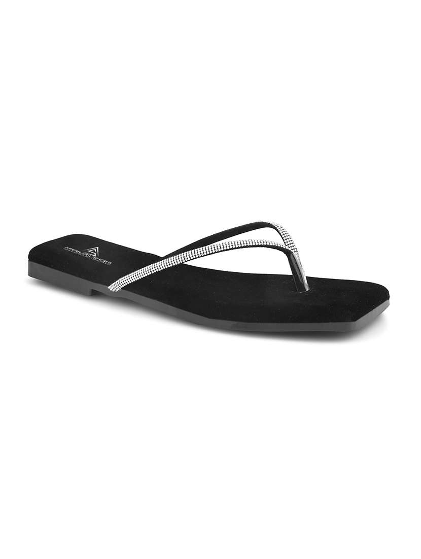 women embellished toe separator flat sandal - 22088991 - Standard Image - 2