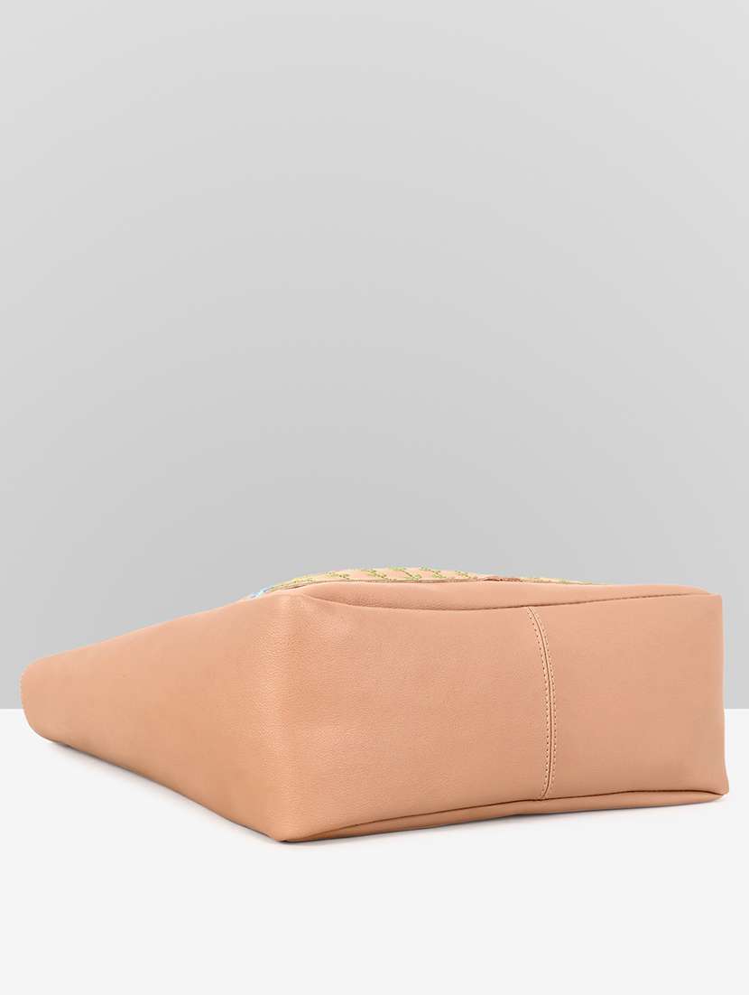 women embroidered front pocket tote bag - 22089006 -  Standard Image - 2