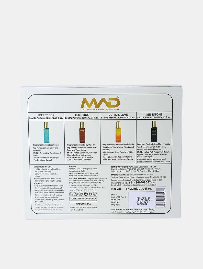 mad parfum gift pack 20 ml x 4 - 22091964 -  Standard Image - 2
