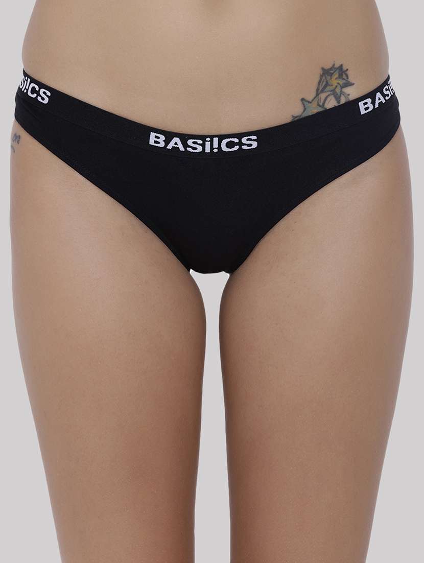 women pack of 5 solid low rise bikini panty - 22092140 - Standard Image - 2