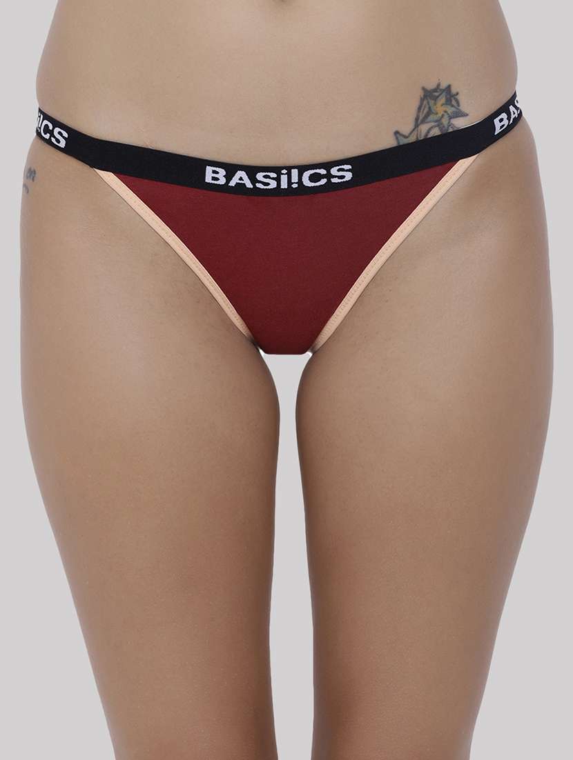 women pack of 6 solid low rise bikini panty - 22092148 - Standard Image - 2