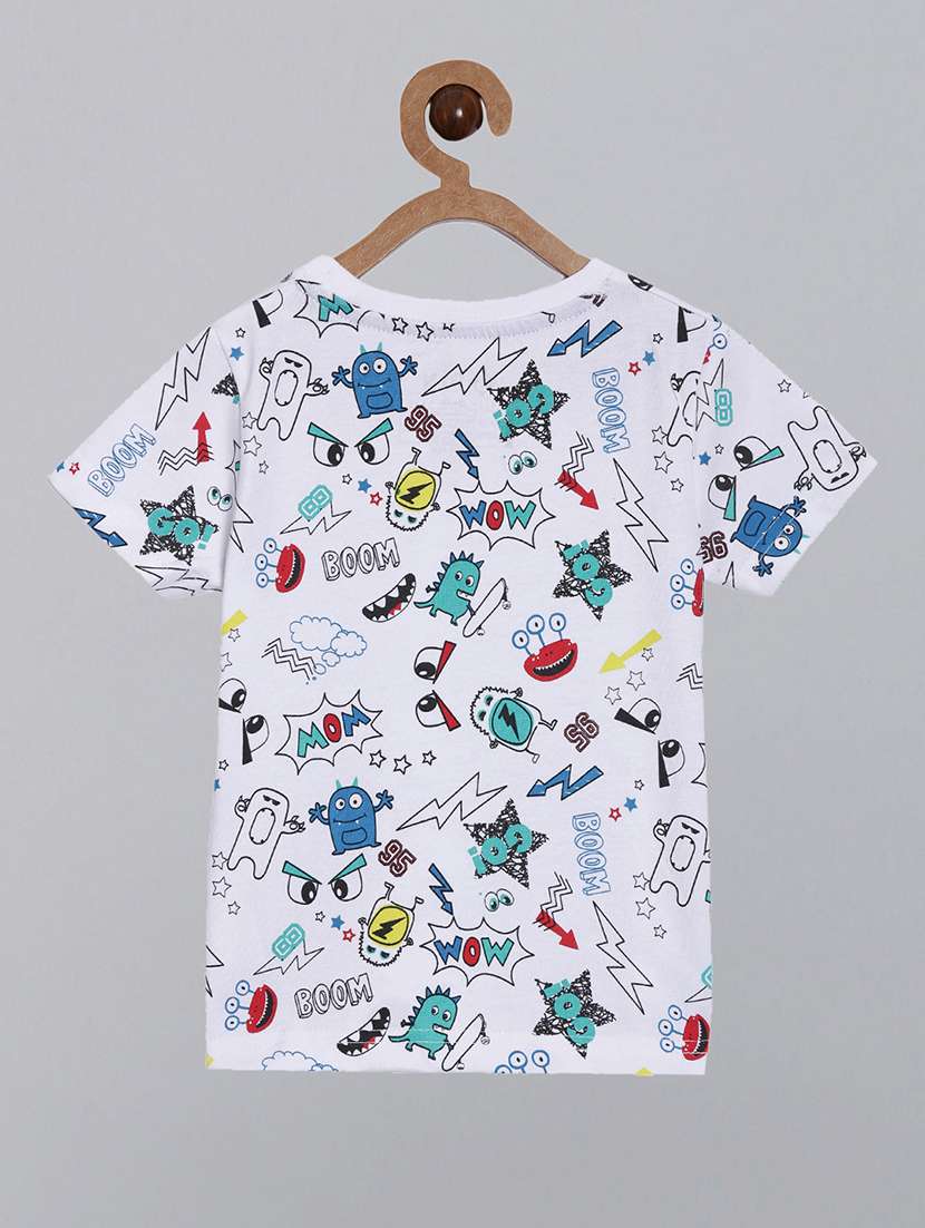 boys pack of 2 printed short sleeve regular fit t-shirt - 22092231 -  Standard Image - 2
