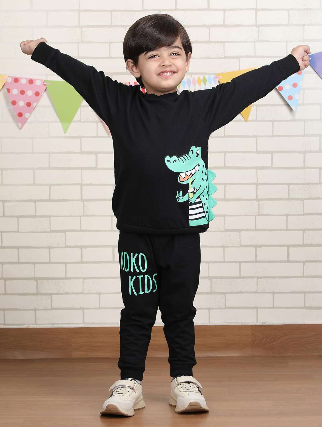 boys printed long sleeve full lenght set