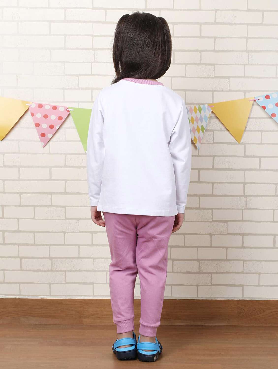 girls printed long sleeve full lenght set - 22092268 - Standard Image - 2