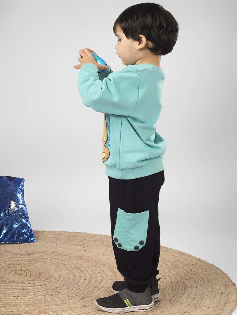boys printed long sleeve full length set - 22092293 - Standard Image - 2