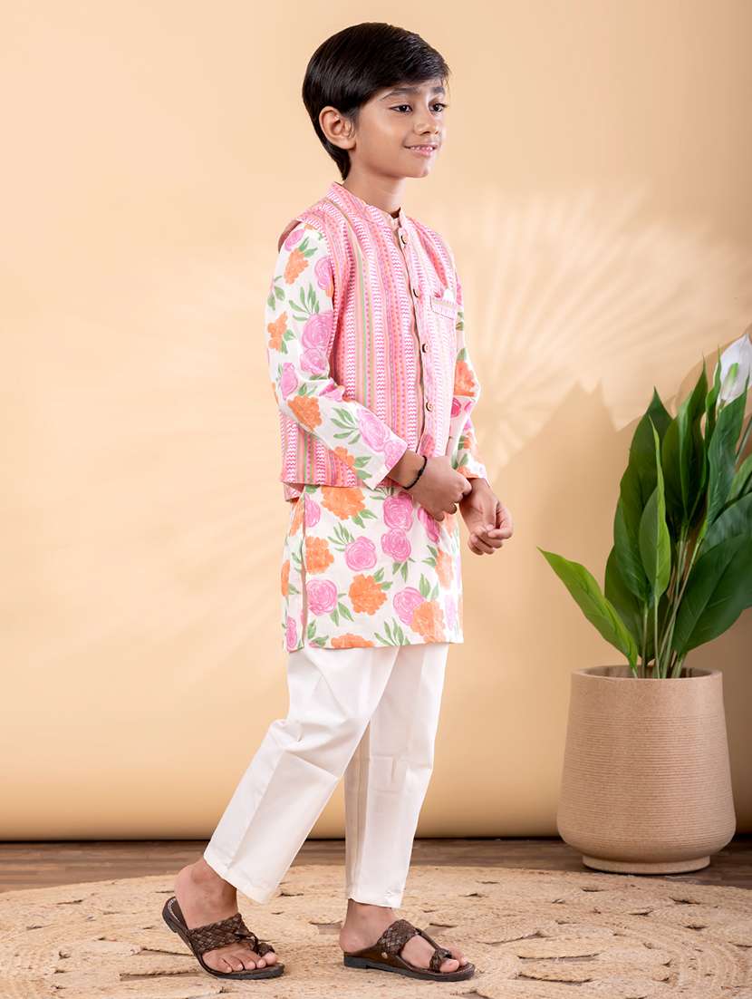 pink cotton kurta sets kurtas & set - 22092338 -  Standard Image - 2