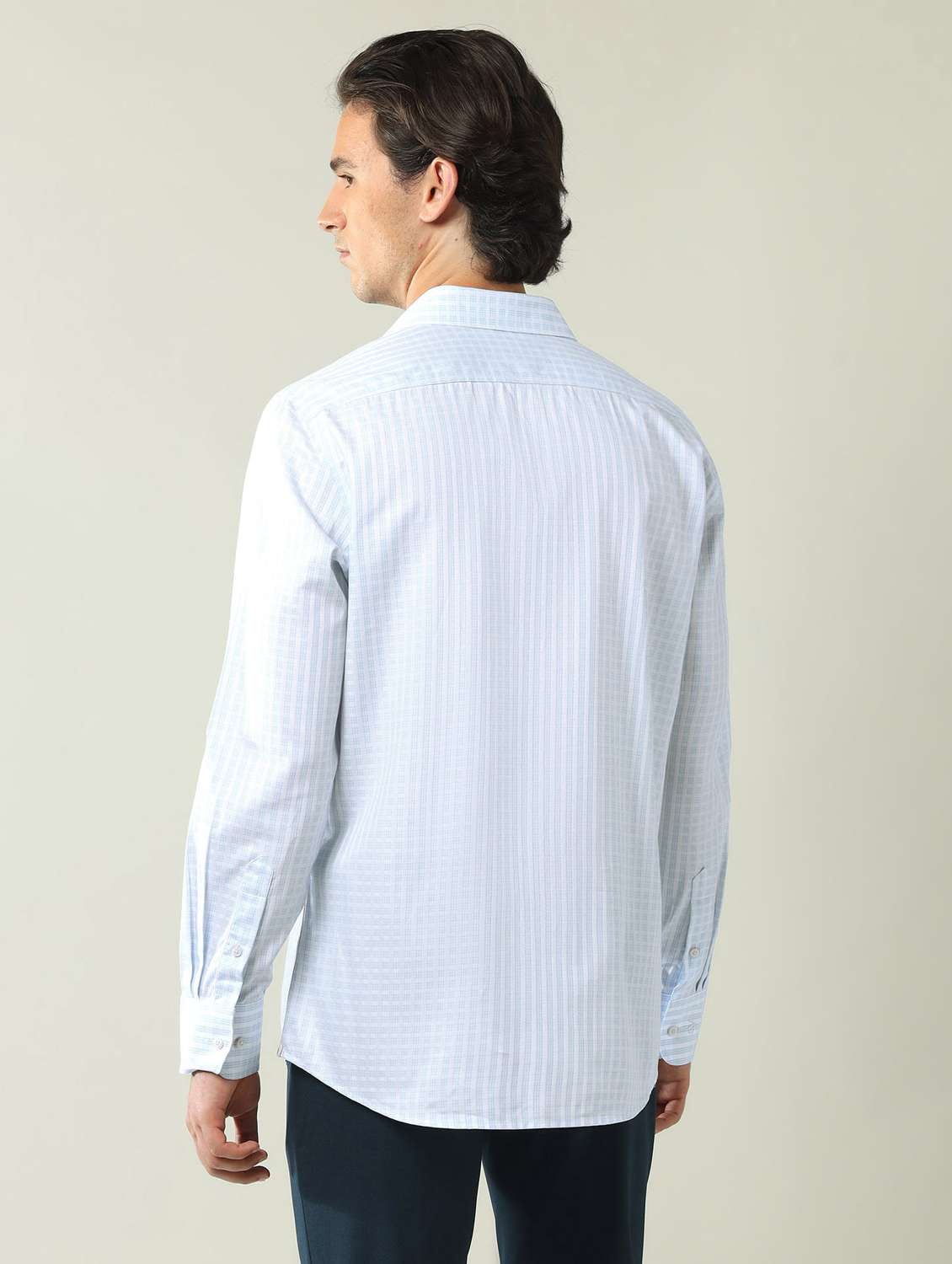 men checkered long sleeve regular fit formal shirt - 22092505 -  Standard Image - 2