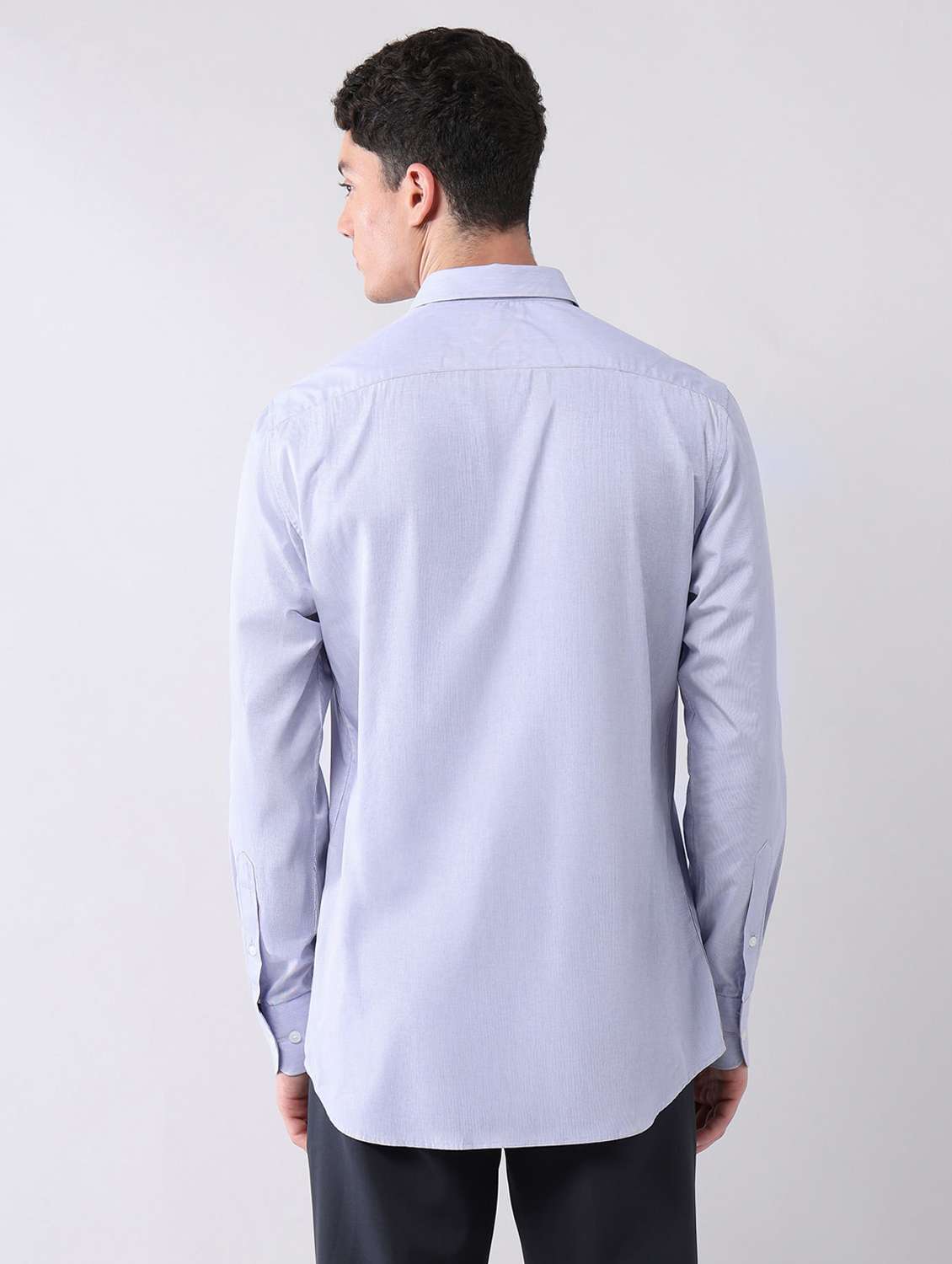 men striped long sleeve regular fit formal shirt - 22092516 - Standard Image - 2