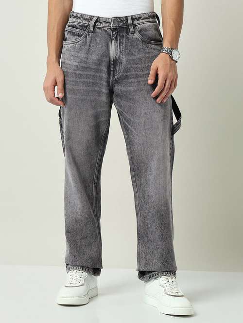 men washed mid rise full length jeans - 22092536 - Standard Image - 0
