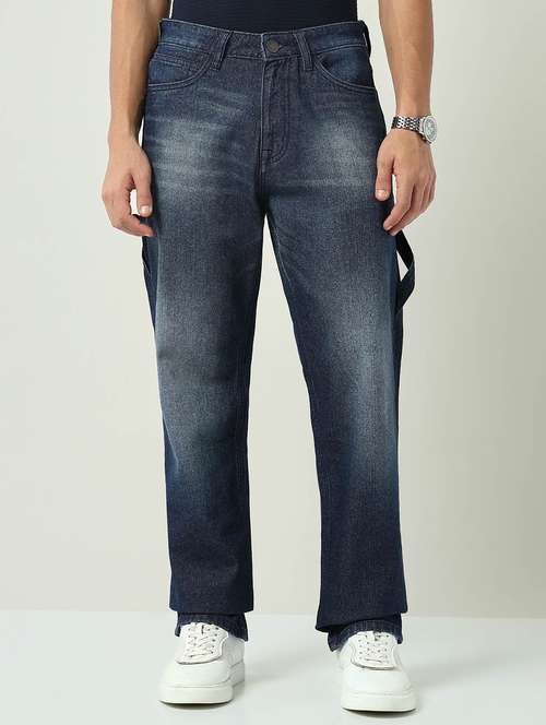 men washed mid rise full length jeans - 22092537 - Standard Image - 0