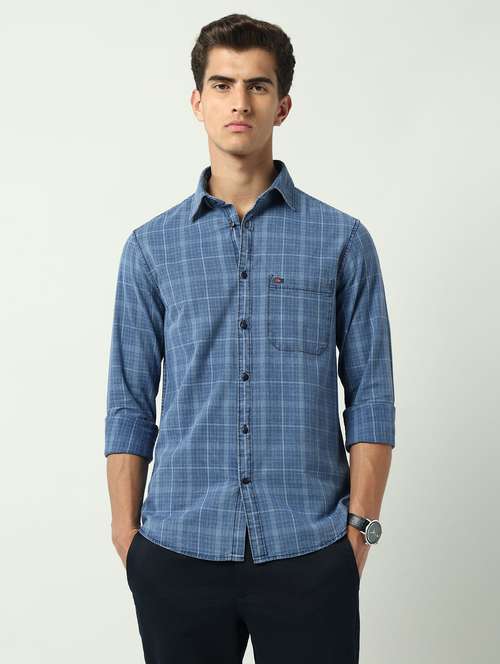 men checkered long sleeve regular fit casual shirt - 22092540 -  Standard Image - 0
