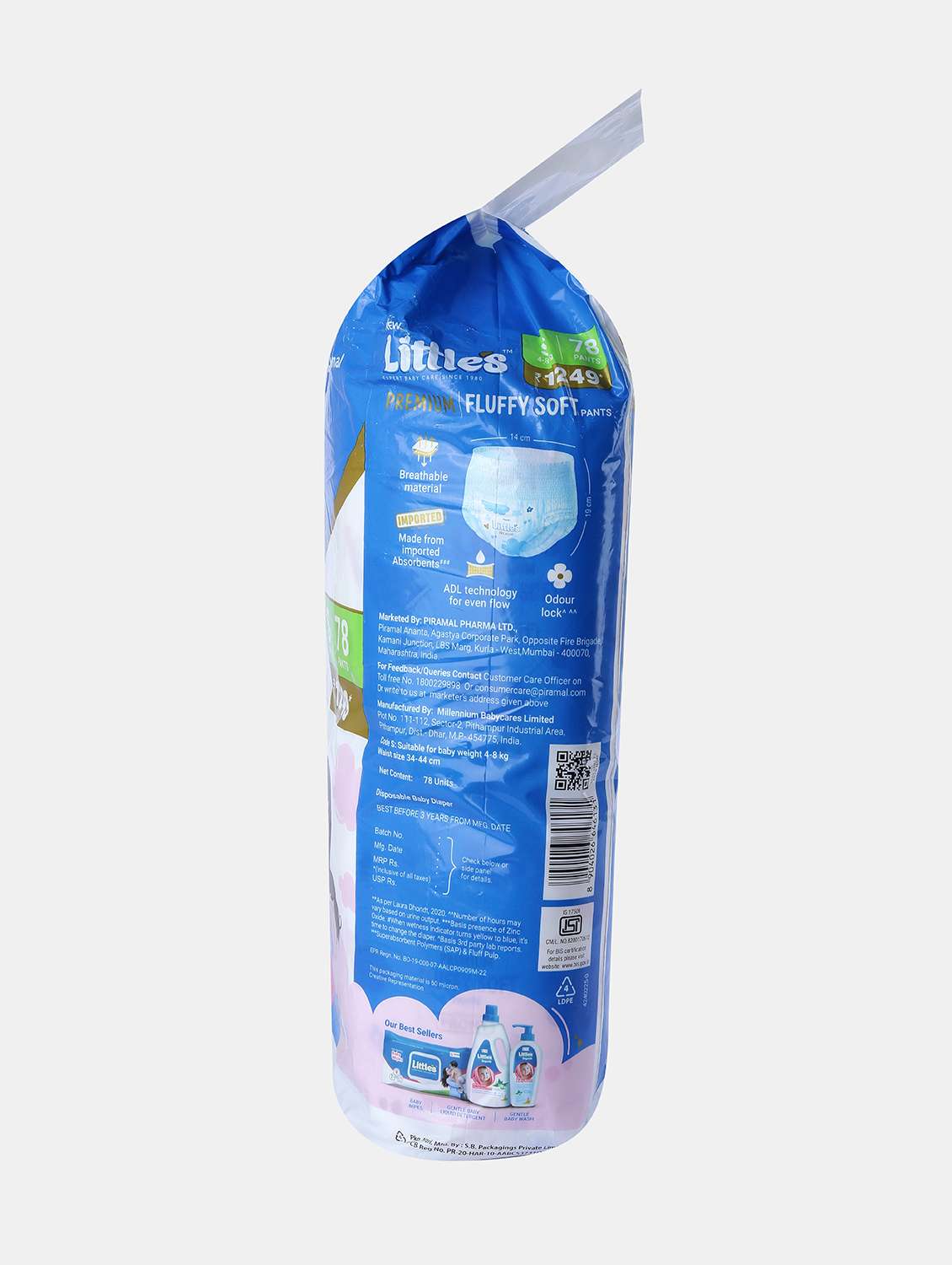 littles expert baby care premium diapers - 22092611 - Standard Image - 2