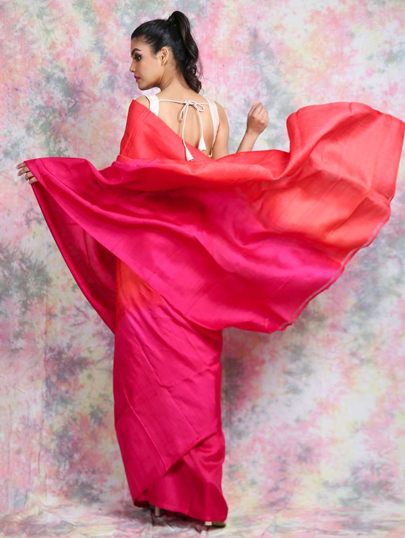 women ombre handloom saree with blouse - 22092642 -  Standard Image - 2