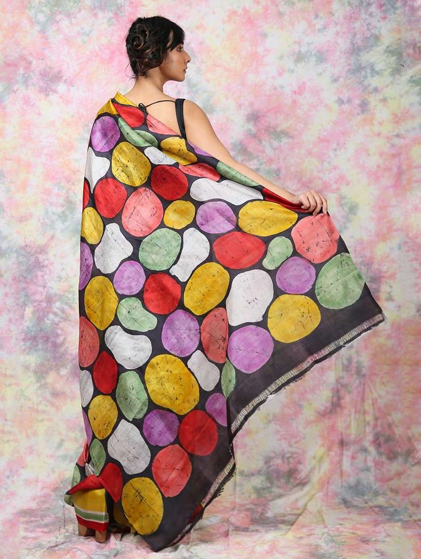 women printed casual wear saree with blouse - 22092648 - Standard Image - 2