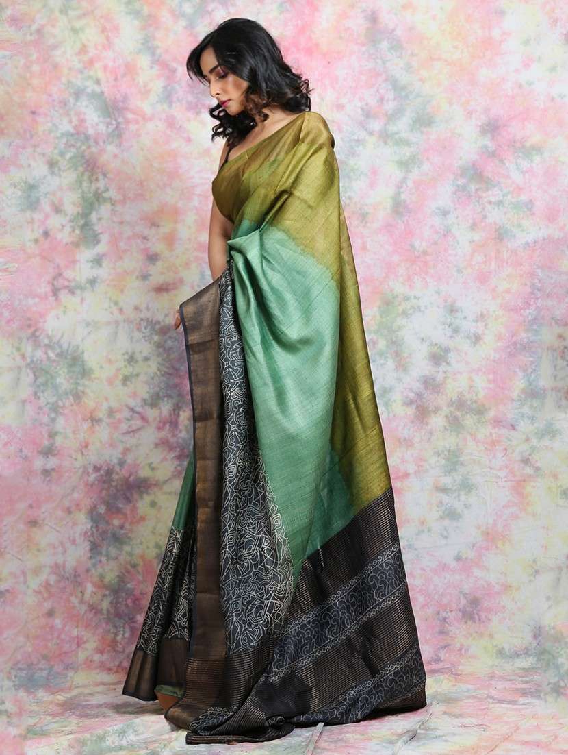 women printed casual wear saree with blouse - 22092651 - Standard Image - 2