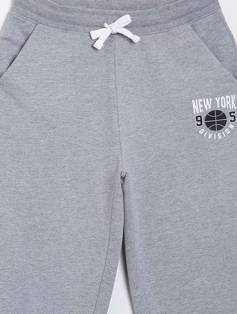 boys solid mid rise relaxed fit jogger - 22092679 -  Standard Image - 2