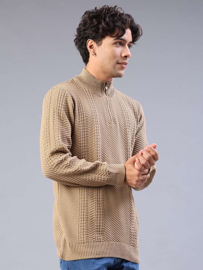 men self design long sleeve regular fit pullover  - 22092719 -  Standard Image - 2