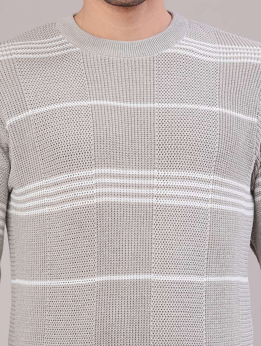 men striped long sleeve regular fit pullover  - 22092728 -  Standard Image - 2