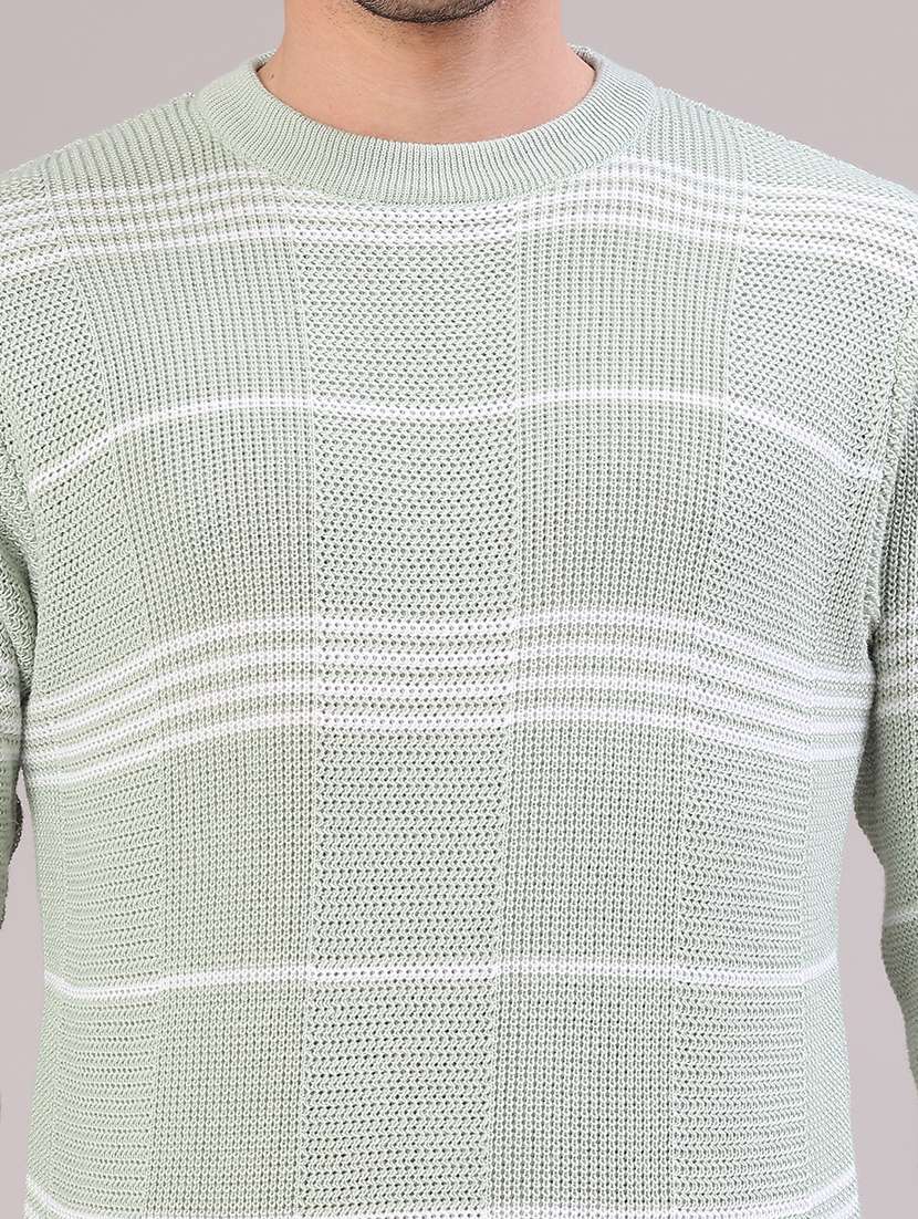 men striped long sleeve regular fit pullover  - 22092730 -  Standard Image - 2