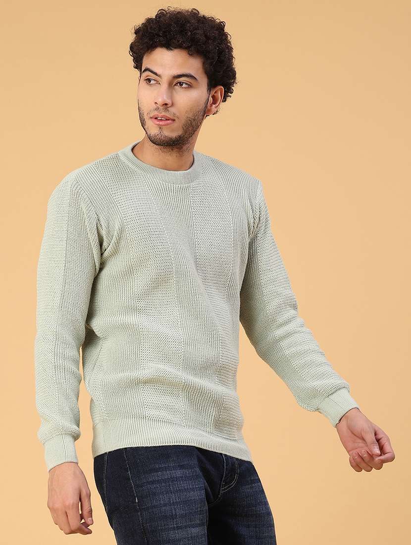 men self design long sleeve regular fit pullover  - 22092734 -  Standard Image - 2