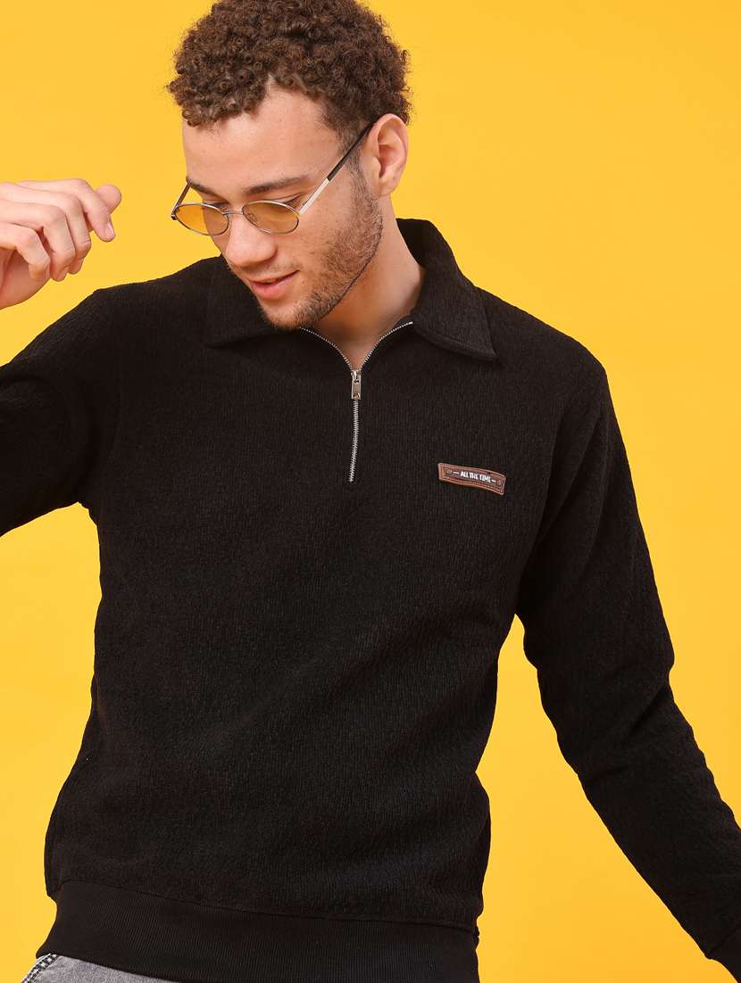 men self design long sleeve regular fit sweatshirt - 22092805 -  Standard Image - 2