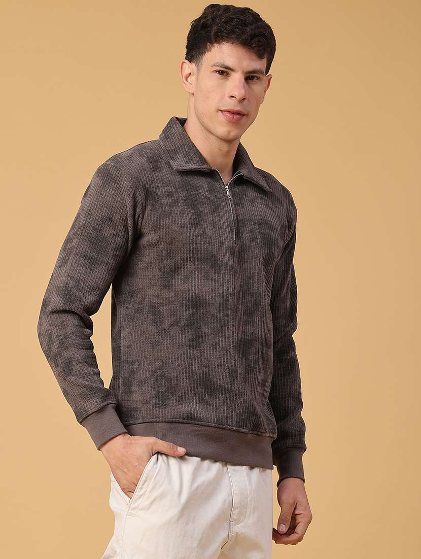 men printed long sleeve regular fit sweatshirt - 22092806 -  Standard Image - 2