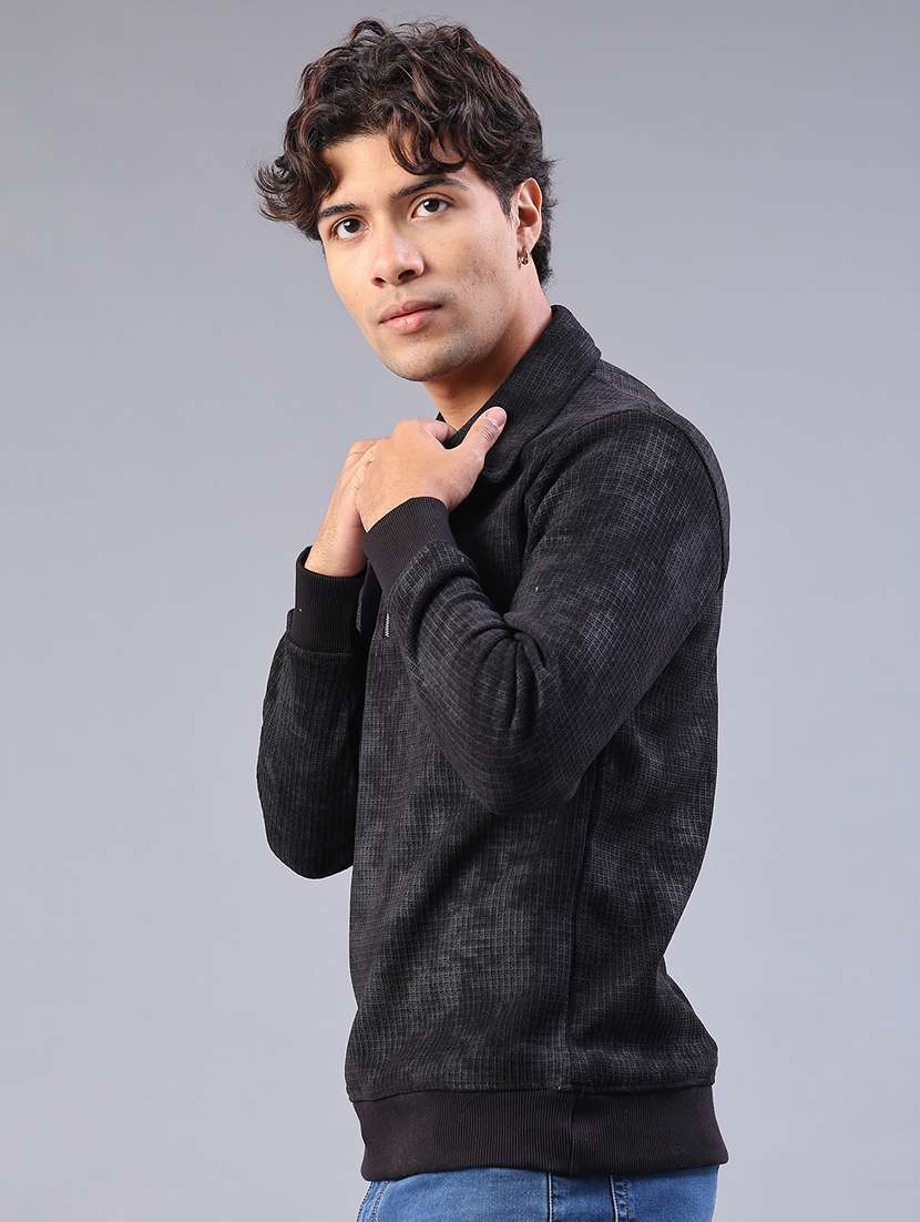 men printed long sleeve regular fit sweatshirt - 22092822 -  Standard Image - 2