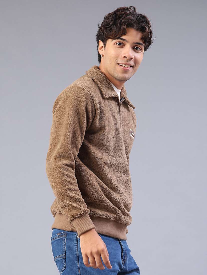 men self design long sleeve regular fit sweatshirt - 22092823 -  Standard Image - 2