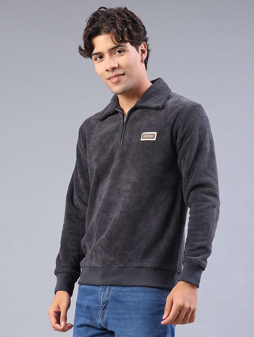 men self design long sleeve regular fit sweatshirt - 22092826 -  Standard Image - 2