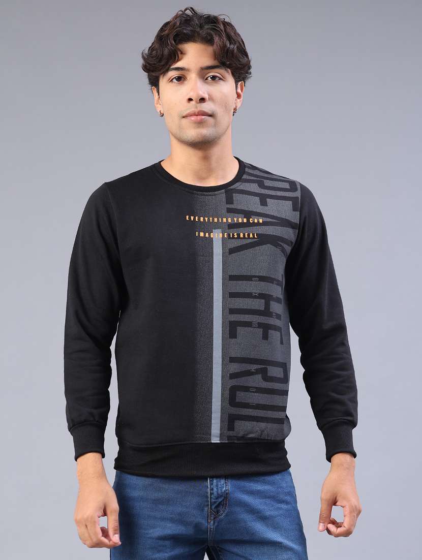 men printed long sleeve sweatshirt - 22092878 -  Standard Image - 2