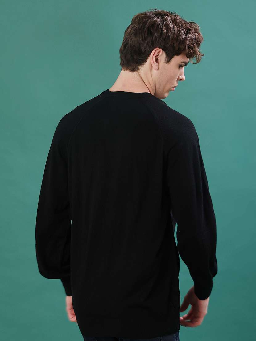 men solid long sleeve regular fit pullover - 22092920 -  Standard Image - 2