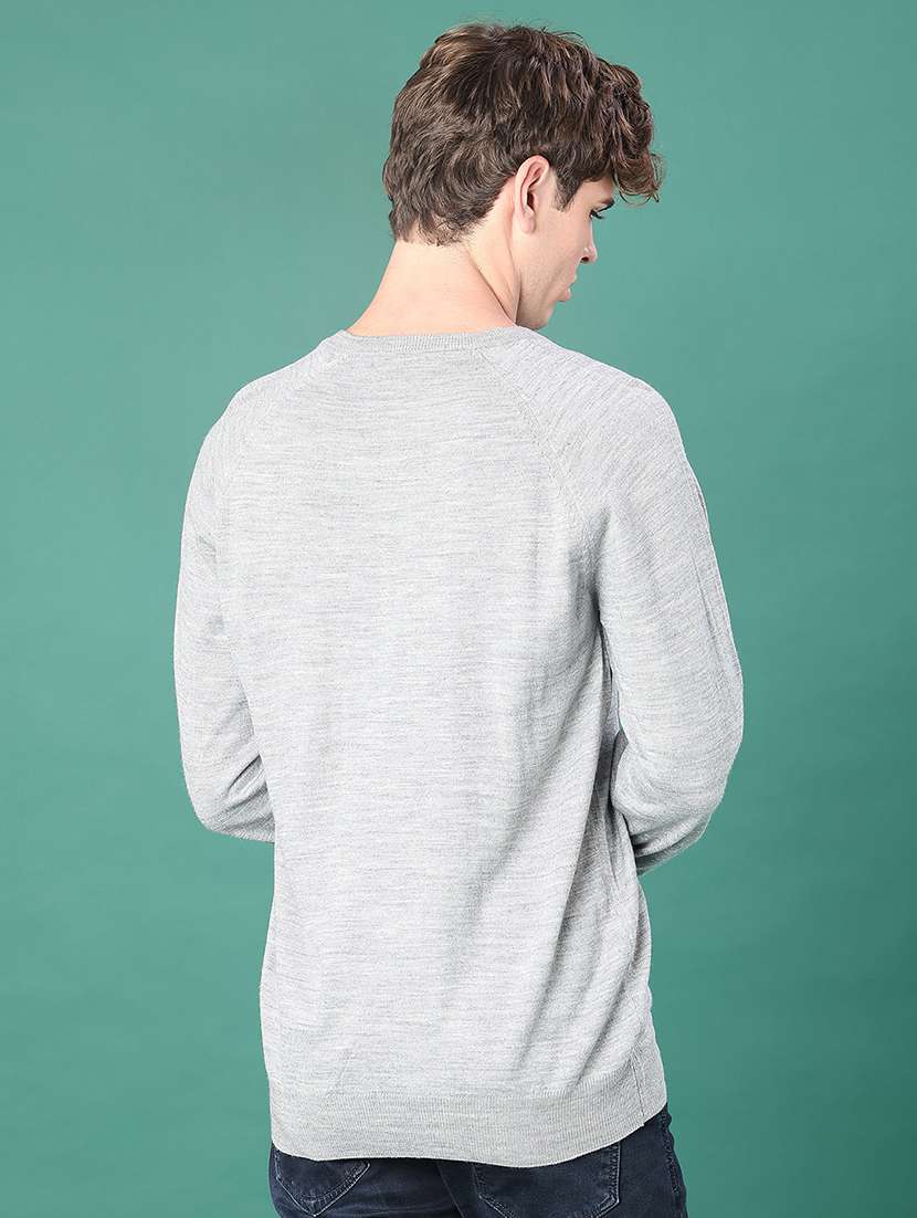 men solid long sleeve regular fit pullover - 22092922 -  Standard Image - 2