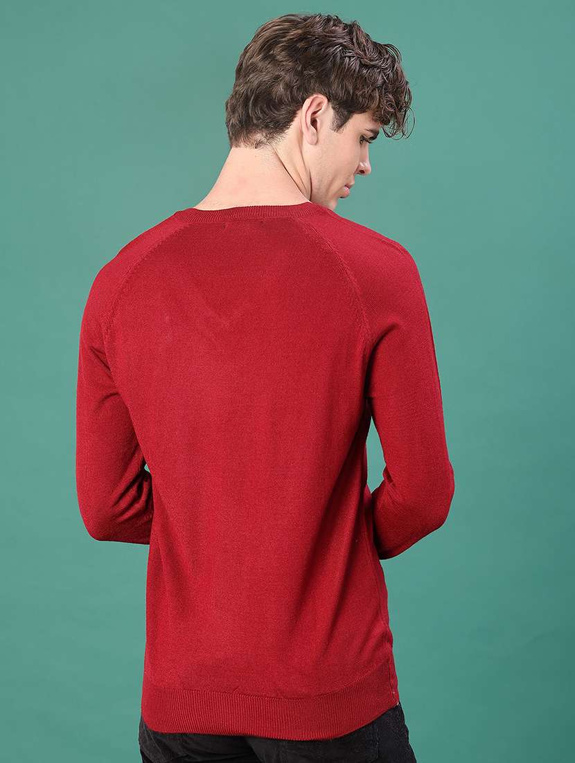 men solid long sleeve regular fit pullover - 22092962 -  Standard Image - 2