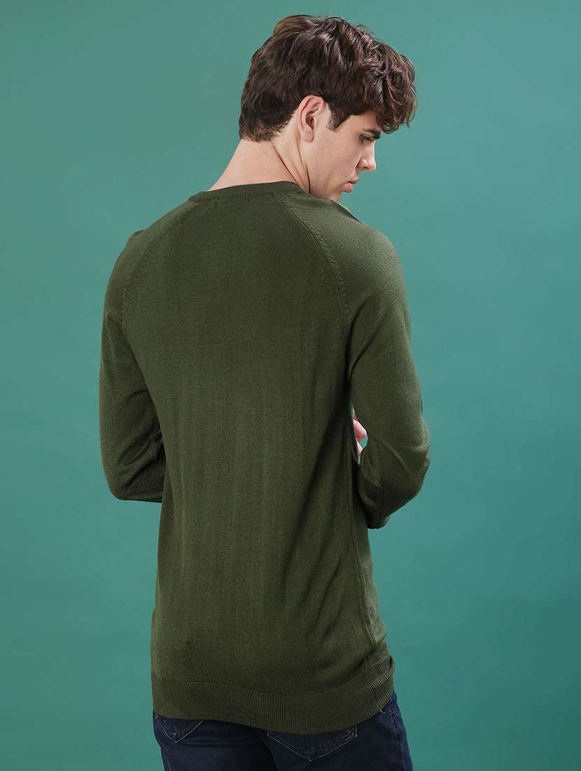 men solid long sleeve regular fit pullover - 22092963 -  Standard Image - 2