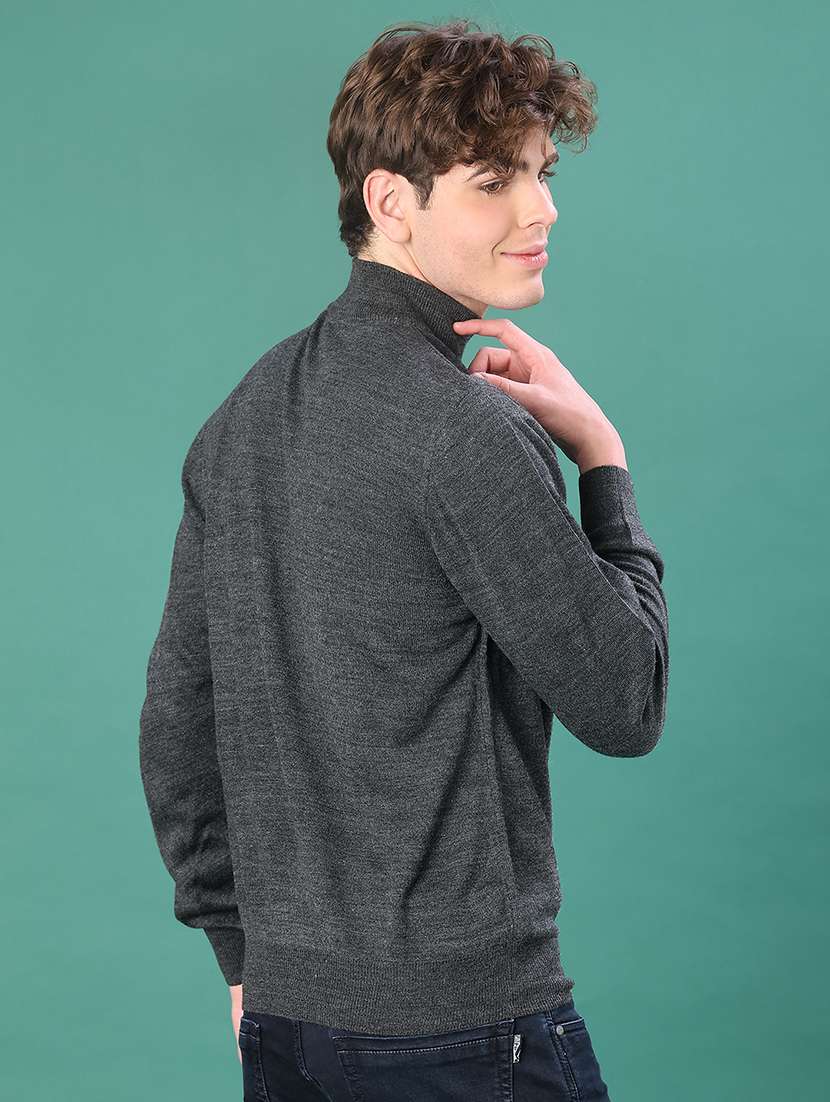 men solid long sleeve regular fit pullover - 22092968 -  Standard Image - 2