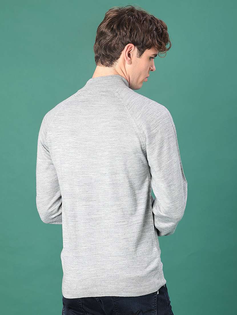 men solid long sleeve regular fit pullover - 22092970 -  Standard Image - 2