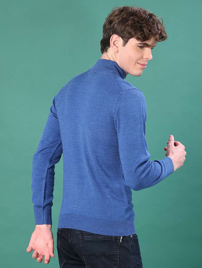 men solid long sleeve regular fit pullover - 22092975 -  Standard Image - 2