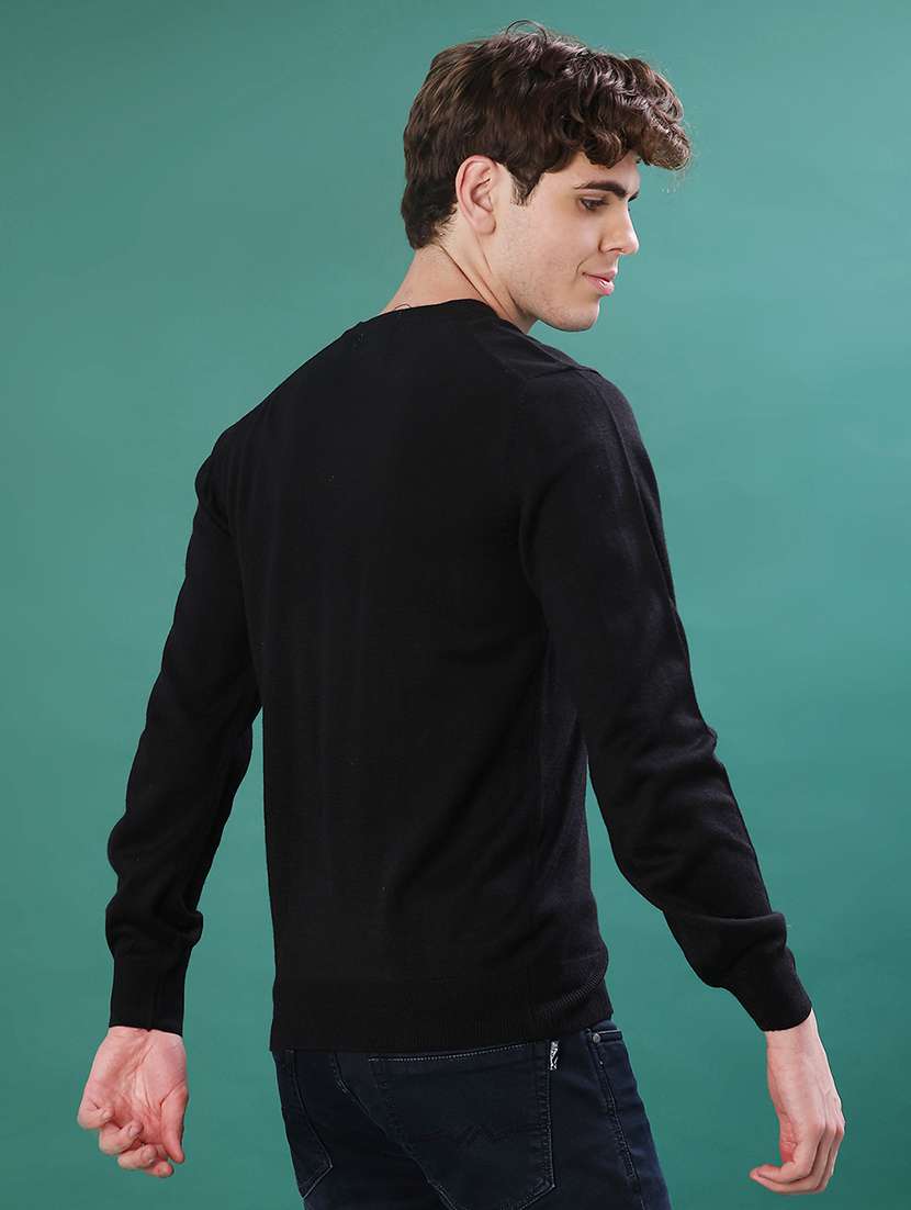 men solid long sleeve regular fit pullover - 22092976 -  Standard Image - 2
