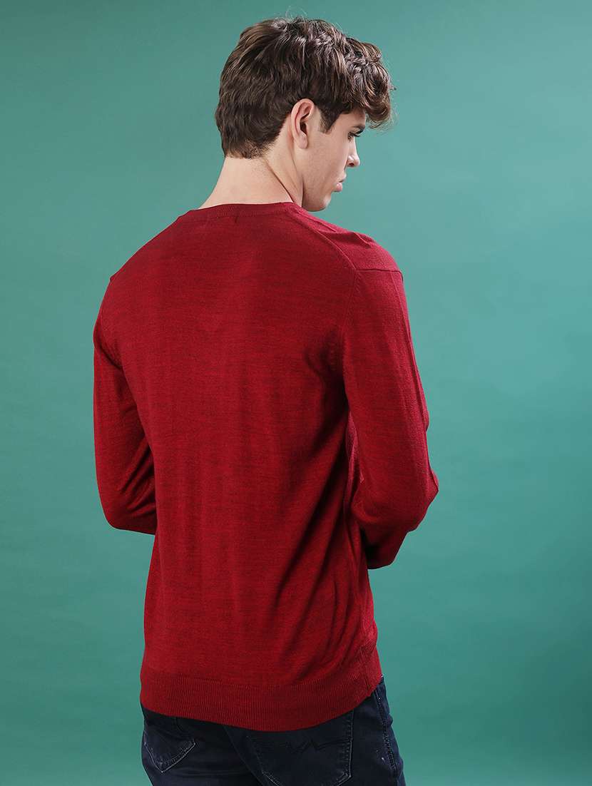 men solid long sleeve regular fit pullover - 22092980 -  Standard Image - 2