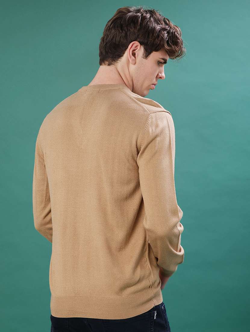 men solid long sleeve regular fit pullover - 22092981 -  Standard Image - 2