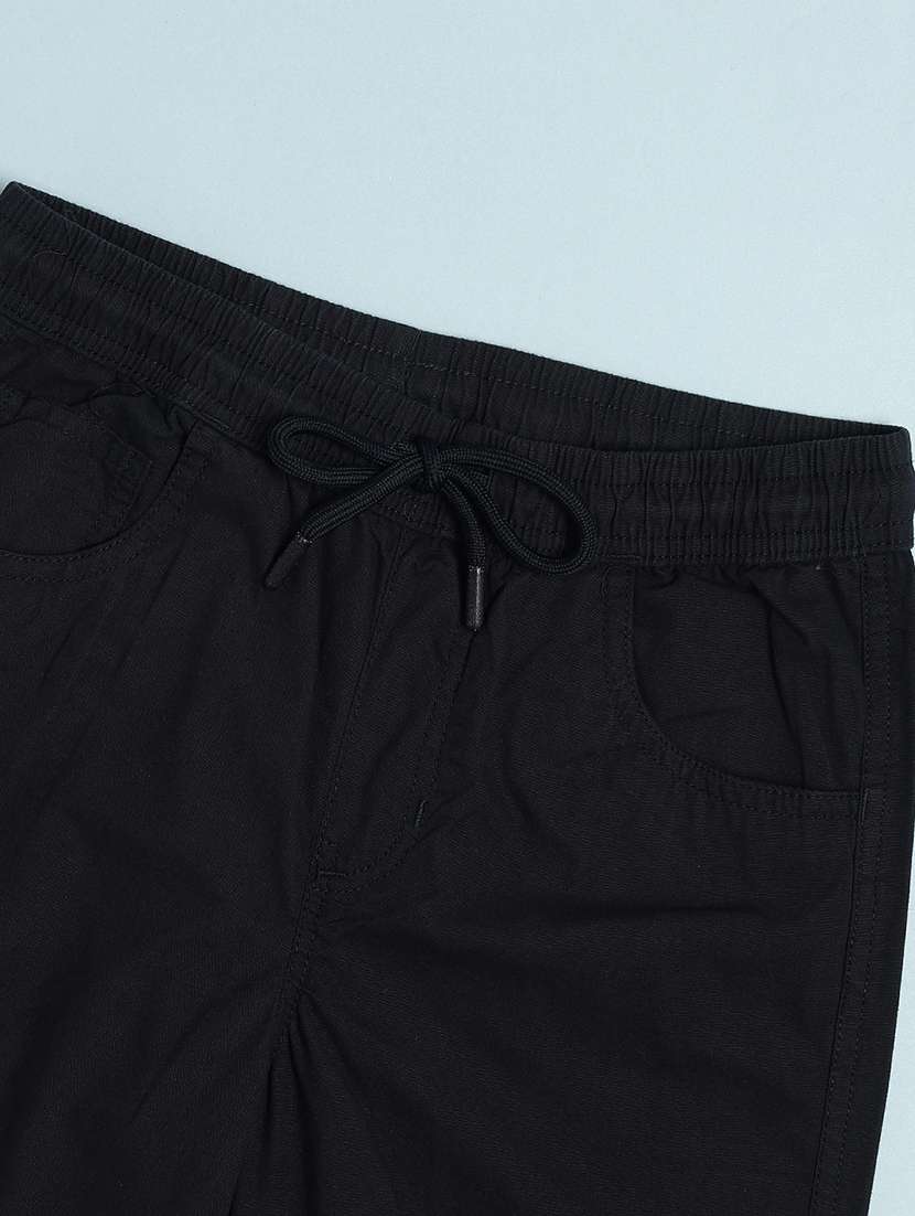 boys plain mid rise regular fit cargo - 22093019 -  Standard Image - 2