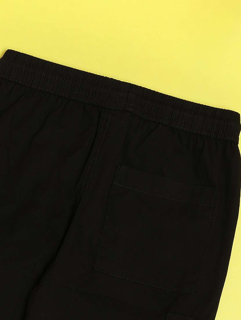 boys plain mid rise regular fit cargo - 22093022 -  Standard Image - 2