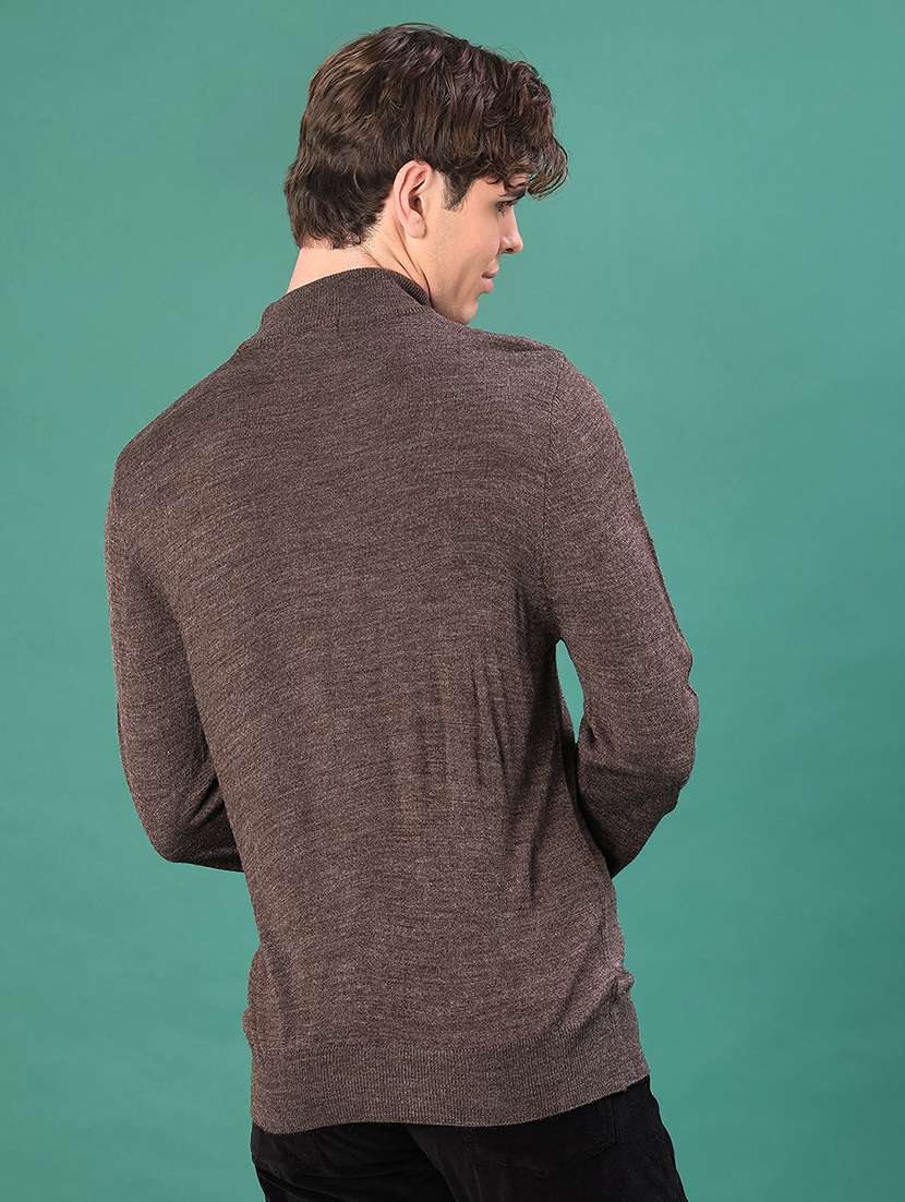 men solid long sleeve regular fit pullover - 22093039 -  Standard Image - 2